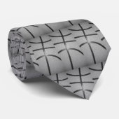 Zwart-wit Basketball Stropdas (Opgerold)