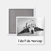 Zwart-wit Basset Hound Magnet Magneet (Voorkant / Achterkant)