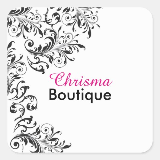 Zwart-wit  Beauty Sticker (Voorkant)