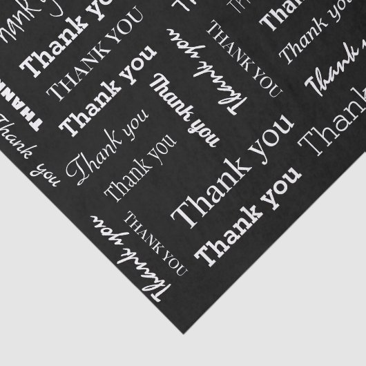 Zwart-wit bedankt tissuepapier (Detail)