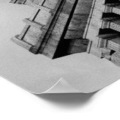 Zwart-wit beeld van het Poster van de Bevrijdingsm (Hoek)