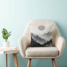 Zwart-wit berglandschap