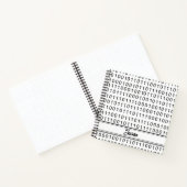 Zwart wit binair getal Bullet Journal Notitieboek (Binnen)