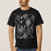 Zwart-wit Bloemen Kant Ontwerp