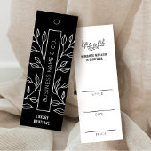 Zwart & Wit Bloemen Kleding Boutique Prijs Label