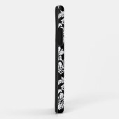 Zwart-wit bloemontwerp Case-Mate iPhone case (Achterkant/rechts)