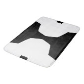 Zwart-wit Bold Minimal Geometric Badmat (Gekanteld)