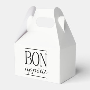 Zwart-wit Bont Eetlust Bedankdoosjes