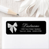 Zwart-wit boog etiket (Insitu)