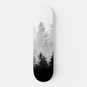 Zwart-wit bos Dream #1 #decor #art Skateboard