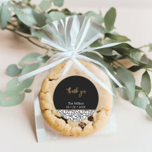 Zwart & Wit Botanische Familienaam Datum Dank u