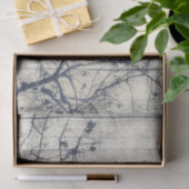 Zwart-wit Botanische Motif Artwork Tissuepapier (Geschenk)