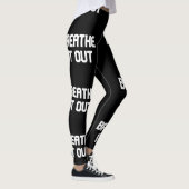 Zwart-wit Breedte Leggings uit (Rechts)