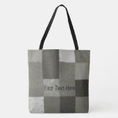  zwart-wit breiwerk tote bag (Voorkant)