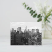 Zwart-wit Briefkaart van de Stad van New York (Staand voorkant)