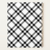 Zwart & Wit Buffalo Plaid Planner (Achterkant)