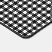 Zwart-wit buffelpatroon bureau mat (Hoek)