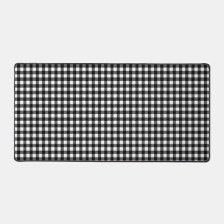Zwart-wit buffelpatroon bureau mat