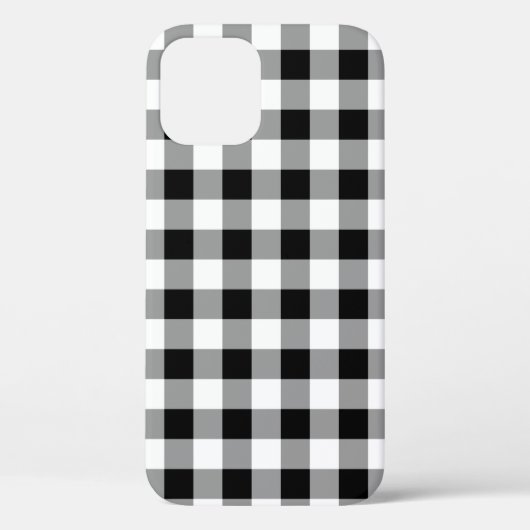 Zwart-wit buffelpatroon Case-Mate iPhone case (Achterkant)
