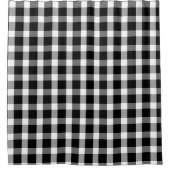 Zwart-wit buffelpatroon douchegordijn (Voorkant)