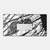 Zwart-wit Bureaumat (Keyboard & Muis)