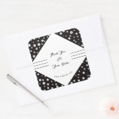 Zwart-wit Business Dank u Sticker (Envelop)