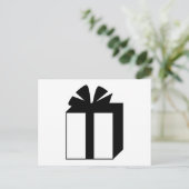 Zwart-wit Cadeau Briefkaart (Staand voorkant)