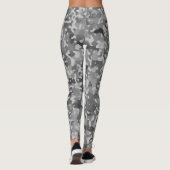 Zwart-wit Camo Pattern Leggings (Achterkant)
