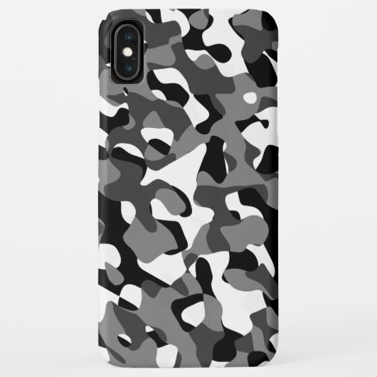Zwart-wit Camouflage afdrukpatroon Case-Mate iPhone Case (Achterkant)