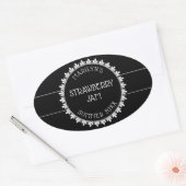 Zwart-wit Canning Label Stickers (Envelop)