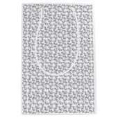 Zwart-wit Capybara Medium Cadeauzakje (Voorkant)