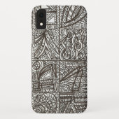 Zwart-wit Case-Mate iPhone Case (Achterkant)