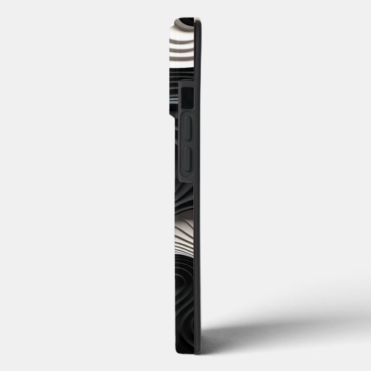  zwart-wit Case-Mate iPhone case (Achterkant / Links)