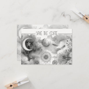 Zwart Wit Celestial Moon Dreamcatcher