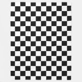 Zwart Wit Checkerboard Checkerboard Checkered Chec Fleece Deken (Voorkant)