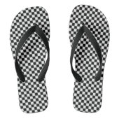 Zwart-wit Checkerboard Teenslippers (Voetbed)