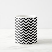 Zwart-wit Chevron-patroon Koffiemok (Center)