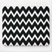 Zwart-wit Chevron-patroon Muismat (Voorkant)