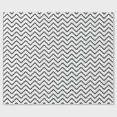 Zwart-wit Chevron Pattern Cadeaupapier (Vlak)
