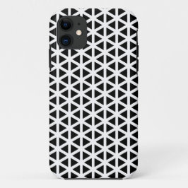 Zwart-wit Chevron Pattern iPhone 11 Hoesje