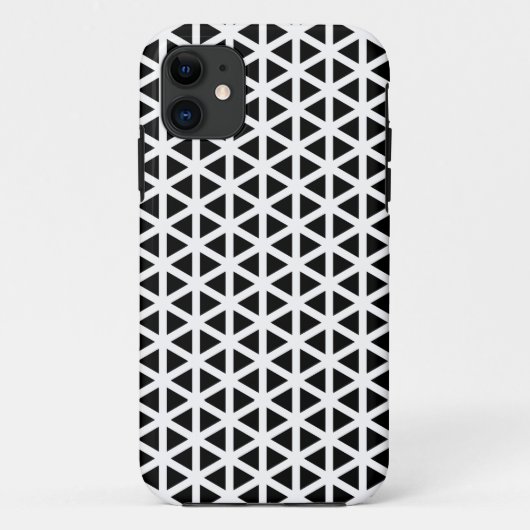 Zwart-wit Chevron Pattern Case-Mate iPhone Case (Achterkant)