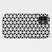Zwart-wit Chevron Pattern Case-Mate iPhone Case (Achterkant (horizontaal))