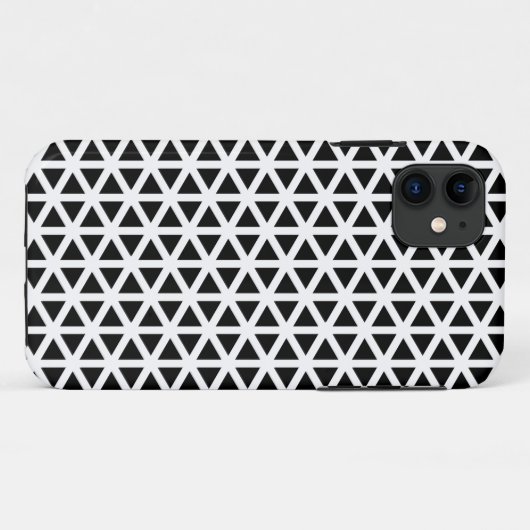 Zwart-wit Chevron Pattern Case-Mate iPhone Case (Achterkant (horizontaal))
