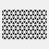 Zwart-wit Chevron Pattern Inpakpapier Vel (Voorkant 3)