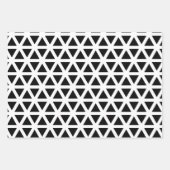 Zwart-wit Chevron Pattern Inpakpapier Vel (Voorkant)