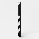 Zwart-wit Chevron Zigzap Pattern Case-Mate iPhone Case (Achterkant/links)