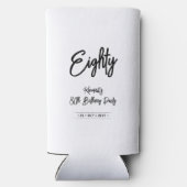 Zwart & Wit | Chic Cheers 80ste verjaardagsfeestje (Achterkant)