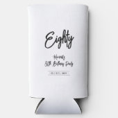 Zwart & Wit | Chic Cheers 80ste verjaardagsfeestje (Voorkant)