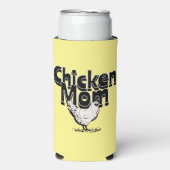 Zwart-wit  Chicken Mom gepersonaliseerd (Seltzer Voorkant)