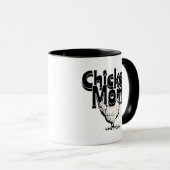 Zwart-wit  Chicken Mom Mok (Voorkant rechts)